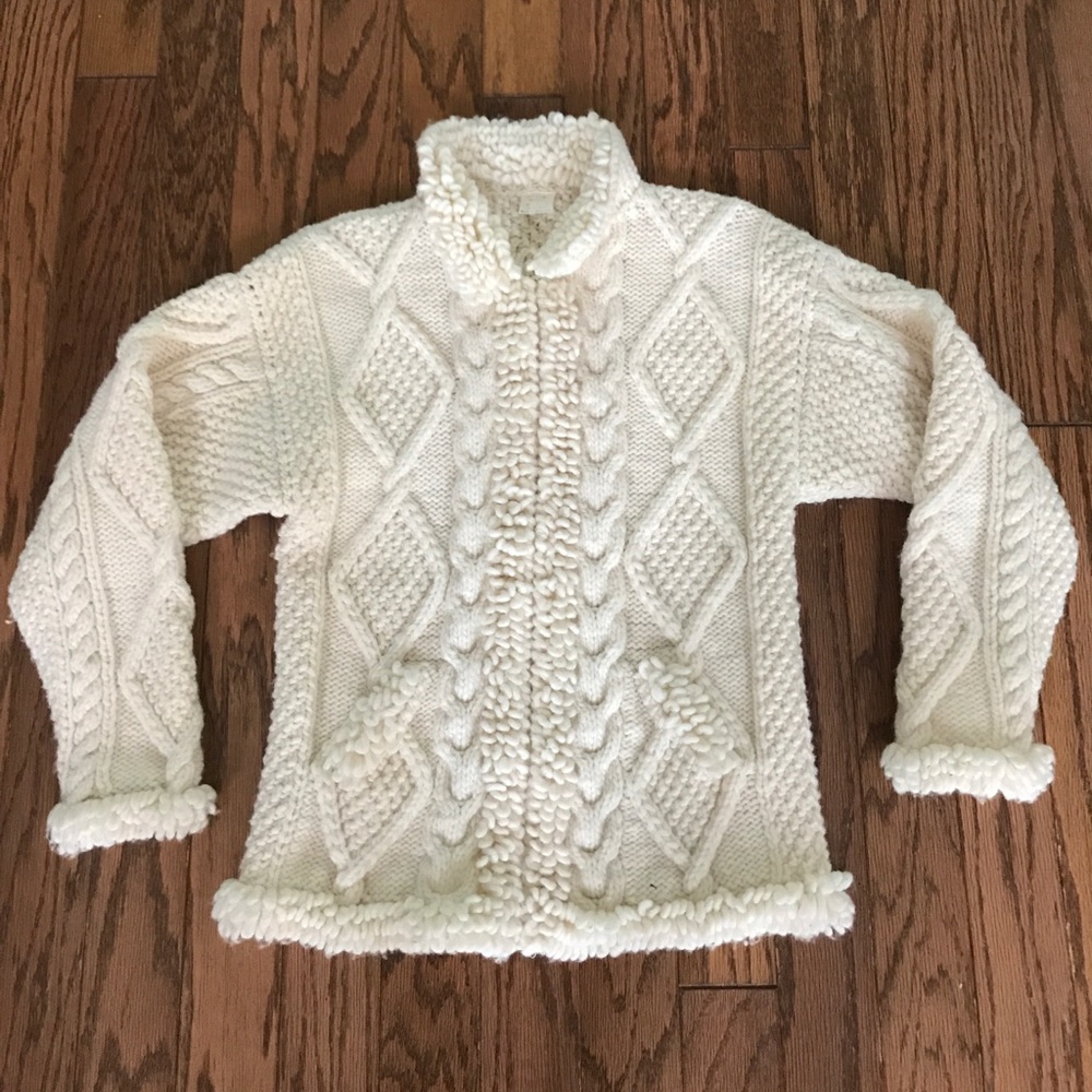 Handmade in Ecuador wool blend sweater size M